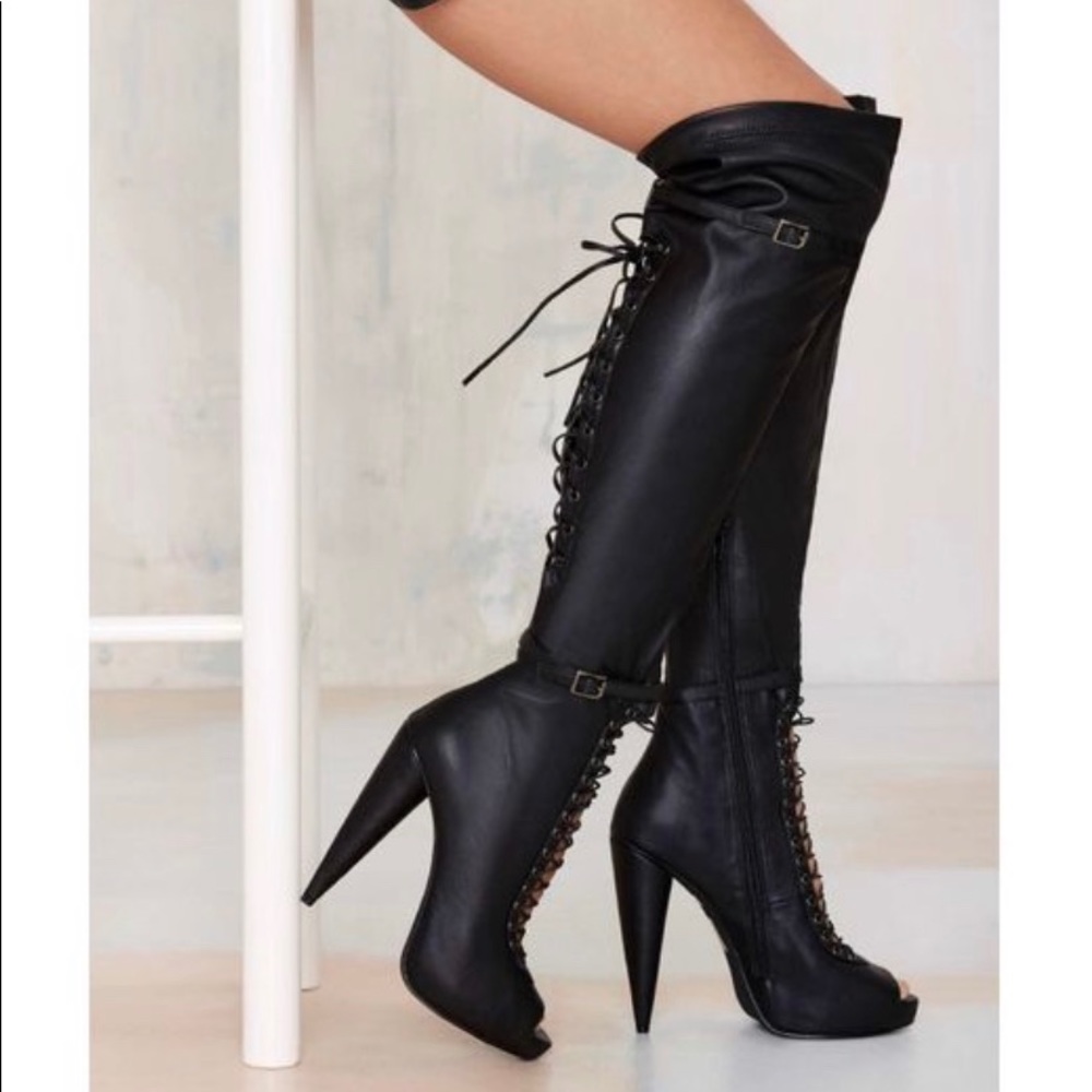 Rare Jeffrey Campbell Evidence Over the Knee Boots
